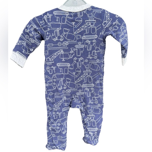 ๐๐๐3 for $10๐๐๐ Carterโs Tractor Footed Zip Sleep Onesie Blue/Gray Size 9m - Picture 2 of 4